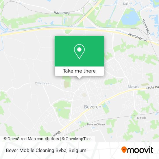 Bever Mobile Cleaning Bvba map