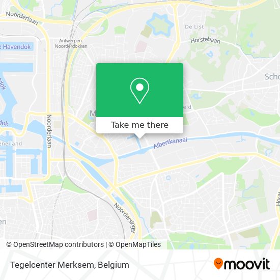 Tegelcenter Merksem map