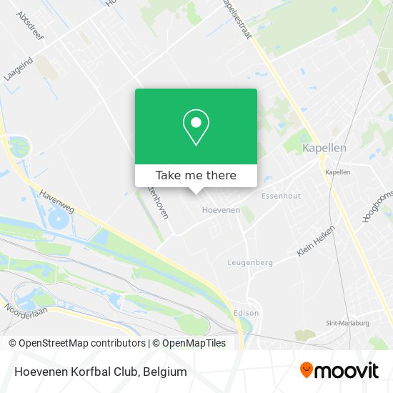 Hoevenen Korfbal Club map