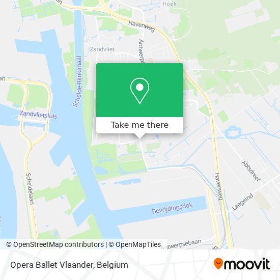 Opera Ballet Vlaander map