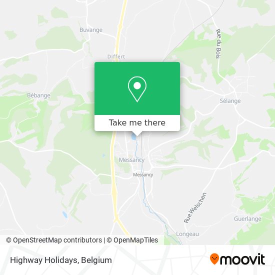 Highway Holidays map