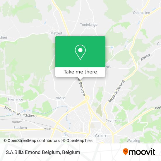 S.A.Bilia Emond Belgium map