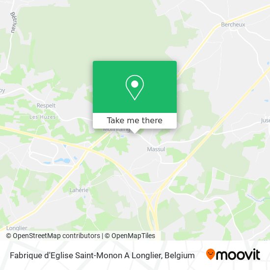 Fabrique d'Eglise Saint-Monon A Longlier map