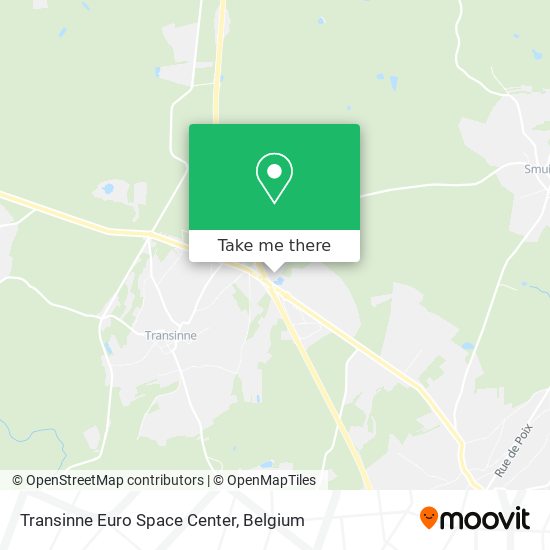 Transinne Euro Space Center map