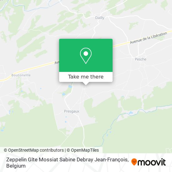 Zeppelin Gîte Mossiat Sabine Debray Jean-François plan