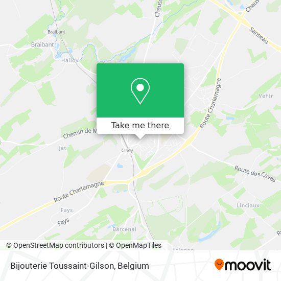 Bijouterie Toussaint-Gilson map