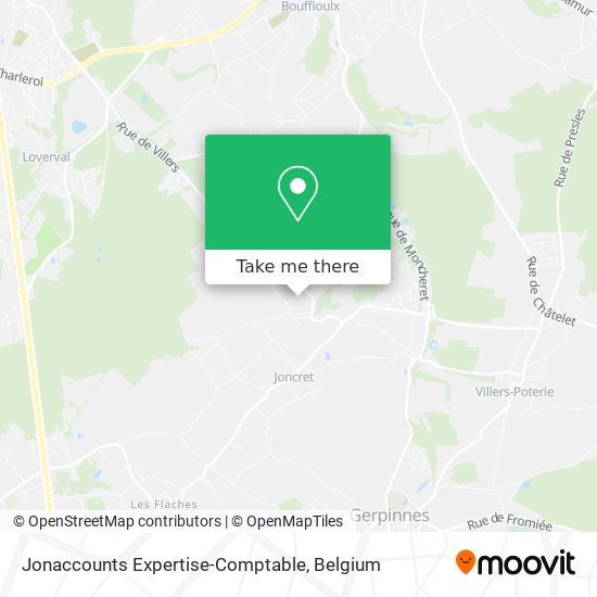 Jonaccounts Expertise-Comptable map