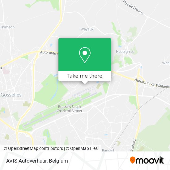 AVIS Autoverhuur plan