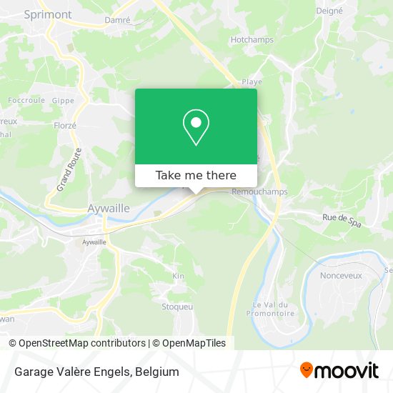 Garage Valère Engels map