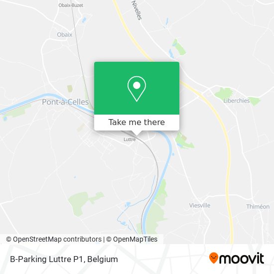 B-Parking Luttre P1 map