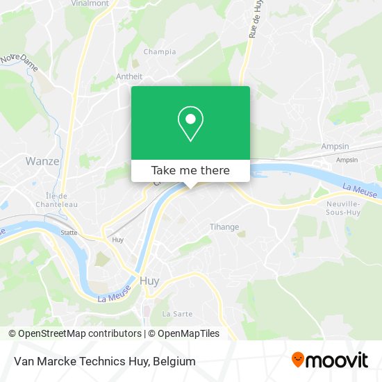 Van Marcke Technics Huy map