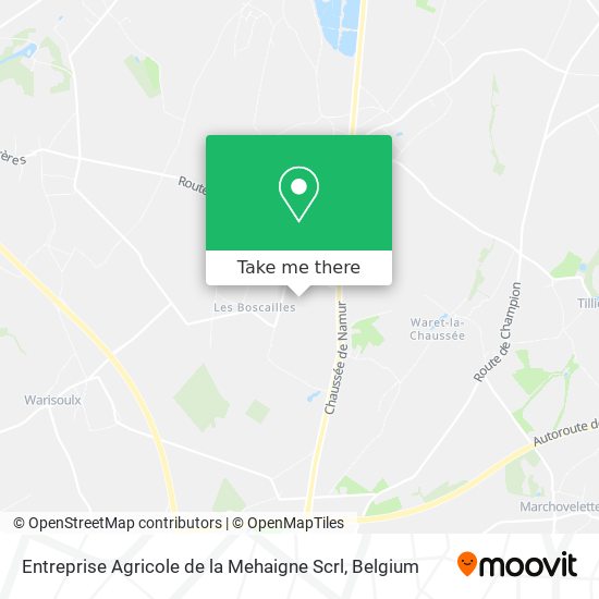 Entreprise Agricole de la Mehaigne Scrl plan