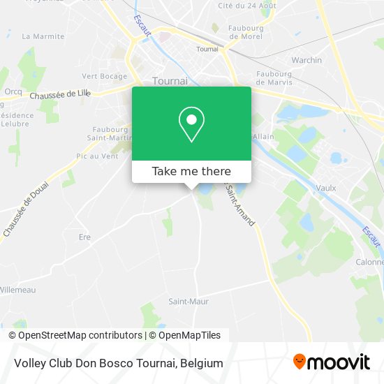 Volley Club Don Bosco Tournai map