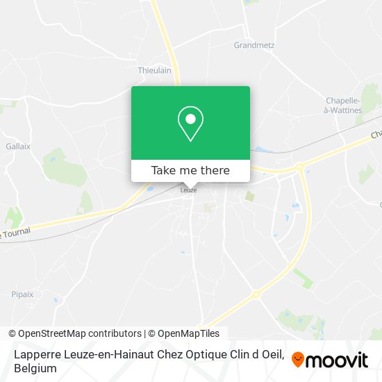 Lapperre Leuze-en-Hainaut Chez Optique Clin d Oeil map