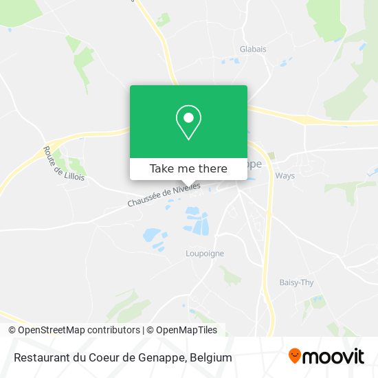 Restaurant du Coeur de Genappe map