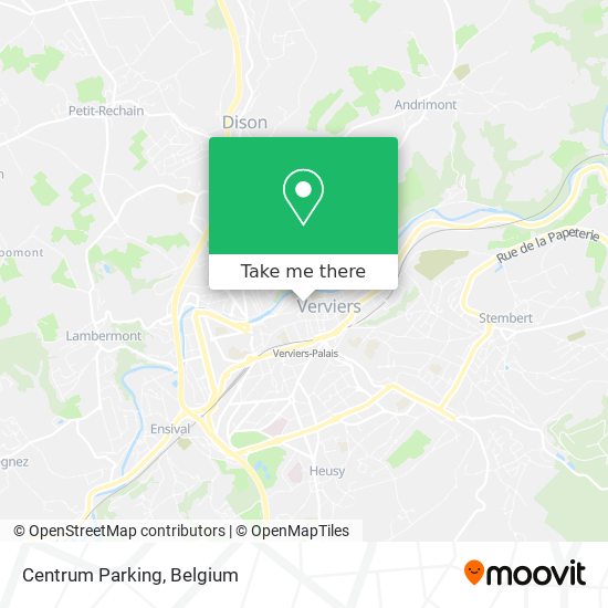 Centrum Parking map