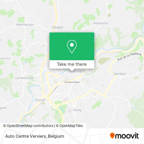 Auto Centre Verviers map