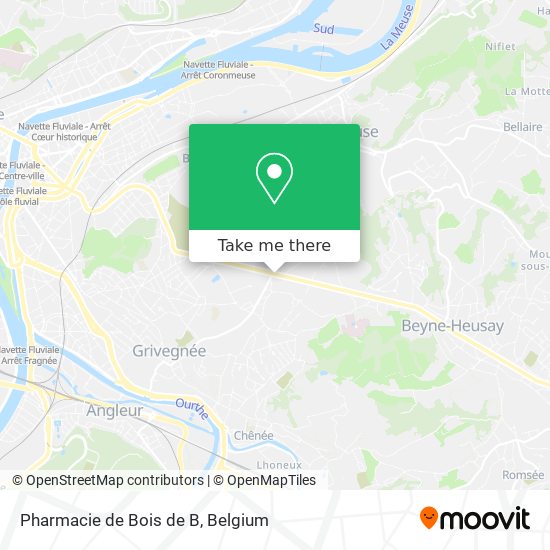Pharmacie de Bois de B map