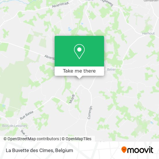 La Buvette des Cîmes map