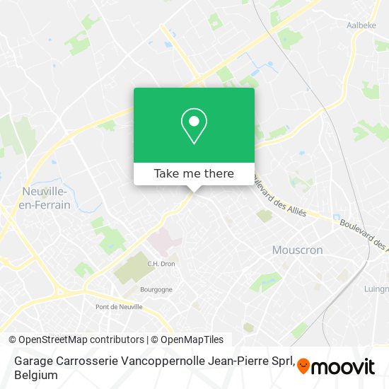 Garage Carrosserie Vancoppernolle Jean-Pierre Sprl map