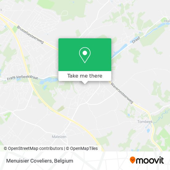 Menuisier Coveliers map