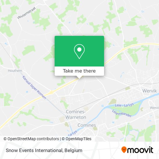 Snow Events International map