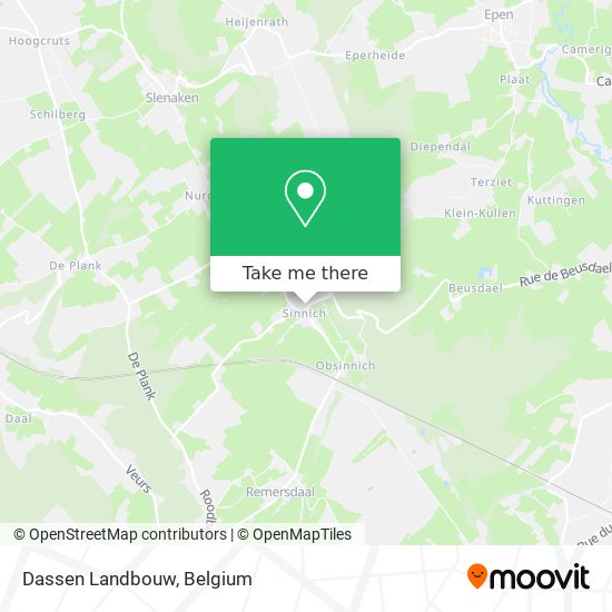 Dassen Landbouw map