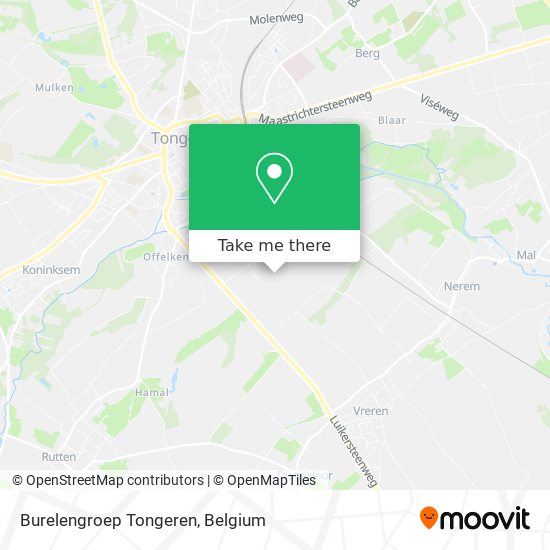 Burelengroep Tongeren map