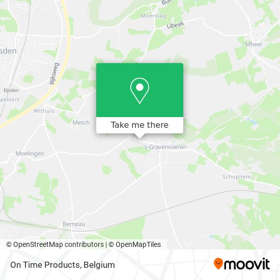 On Time Products map