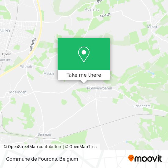 Commune de Fourons map