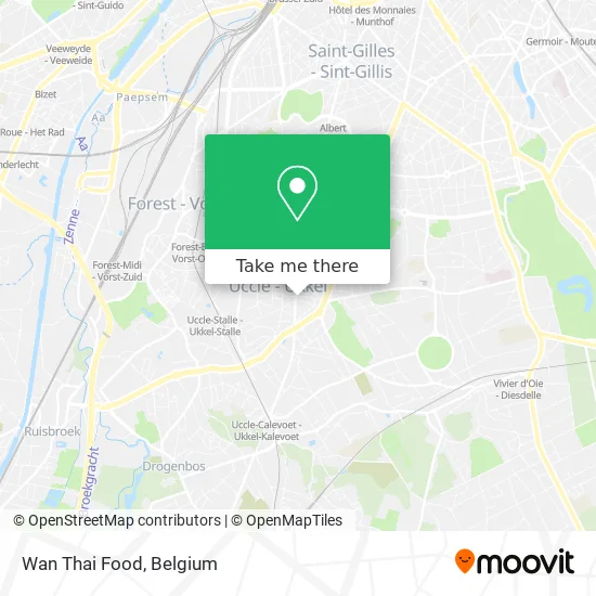 Wan Thai Food map