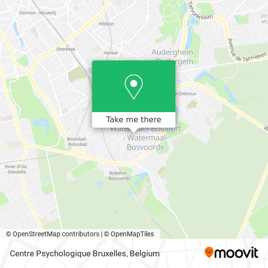 Centre Psychologique Bruxelles map