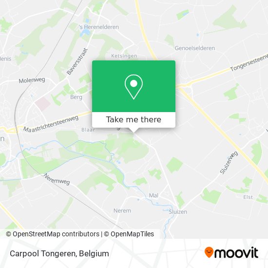 Carpool Tongeren map