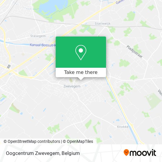 Oogcentrum Zwevegem map