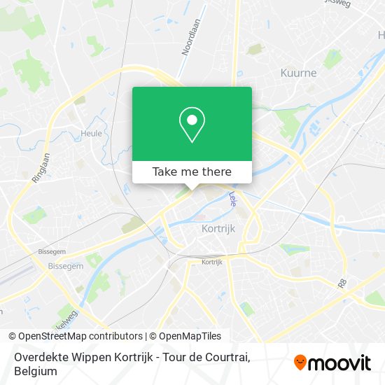 Overdekte Wippen Kortrijk - Tour de Courtrai map