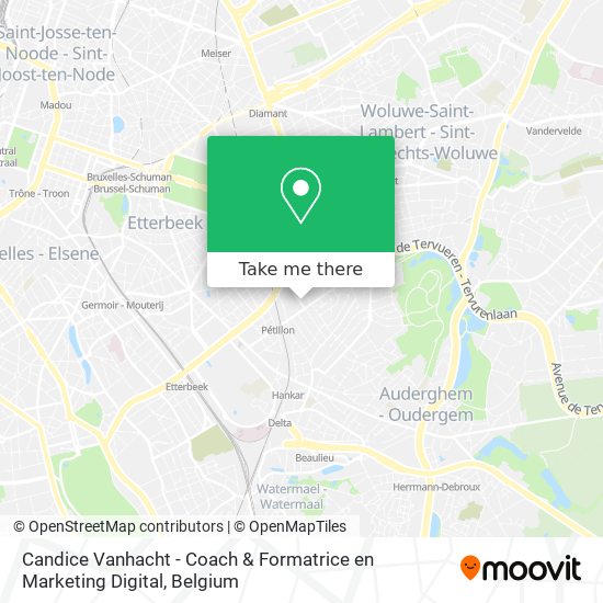 Candice Vanhacht - Coach & Formatrice en Marketing Digital map