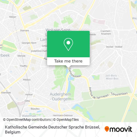 Katholische Gemeinde Deutscher Sprache Brüssel map