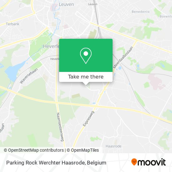 Parking Rock Werchter Haasrode map