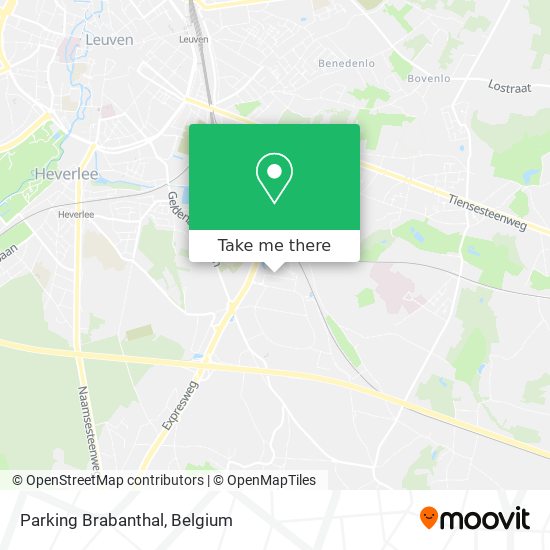 Parking Brabanthal map
