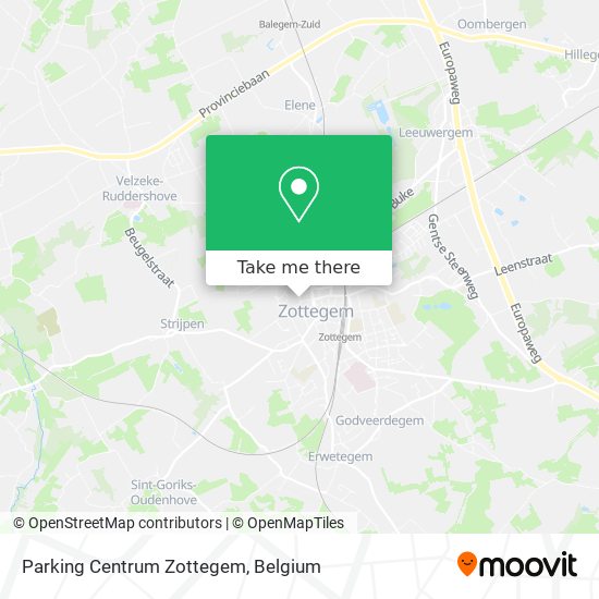 Parking Centrum Zottegem map