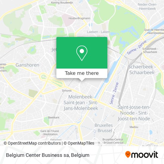 Belgium Center Business sa map