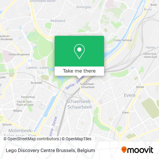 Lego Discovery Centre Brussels map