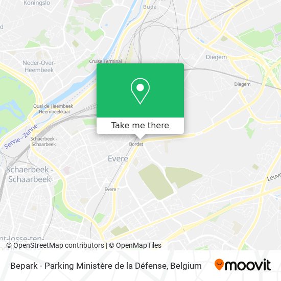 Bepark - Parking Ministère de la Défense map