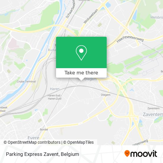 Parking Express Zavent map