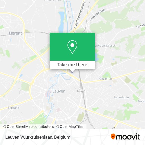 Leuven Vuurkruisenlaan map