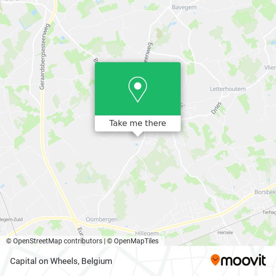 Capital on Wheels map