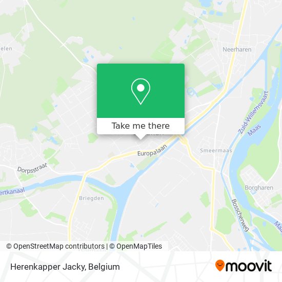 Herenkapper Jacky map