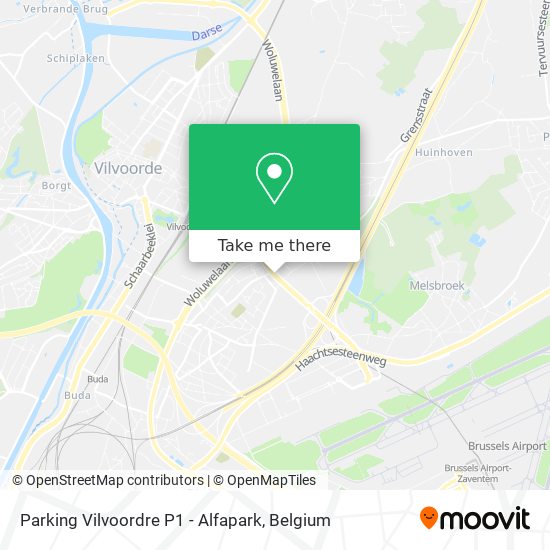 Parking Vilvoordre P1 - Alfapark map
