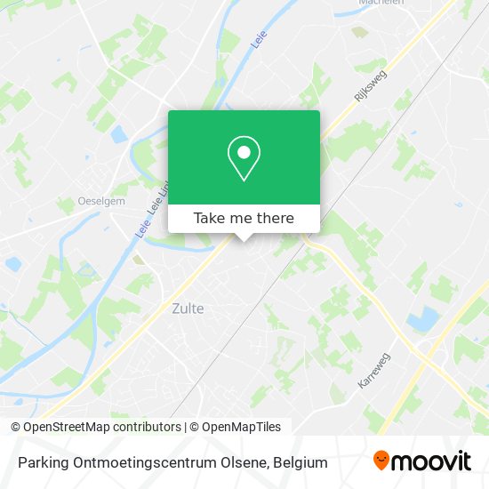 Parking Ontmoetingscentrum Olsene plan