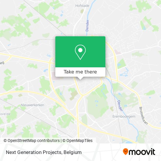 Next Generation Projects map